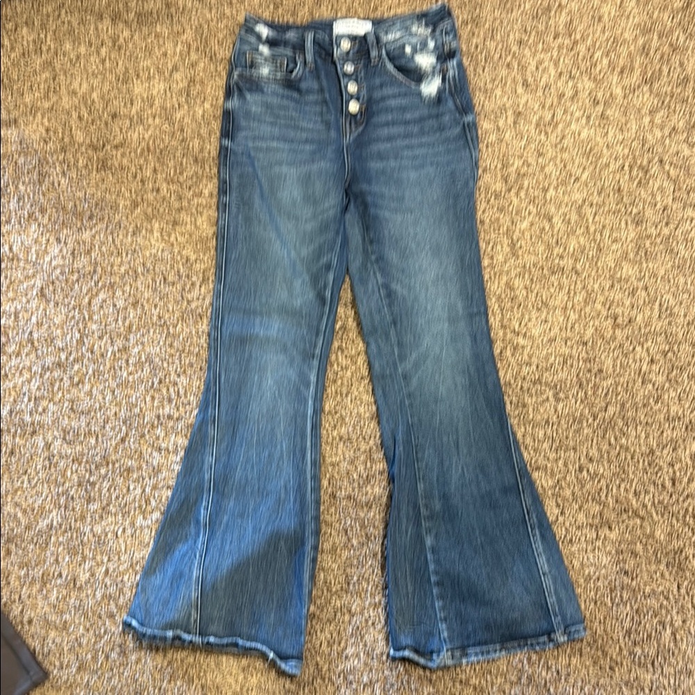 Women's Blue Flared Jeans